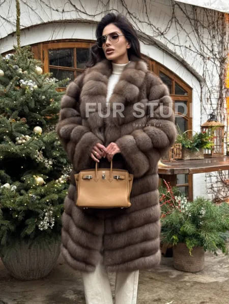 Манто из меха куницы - фото 8