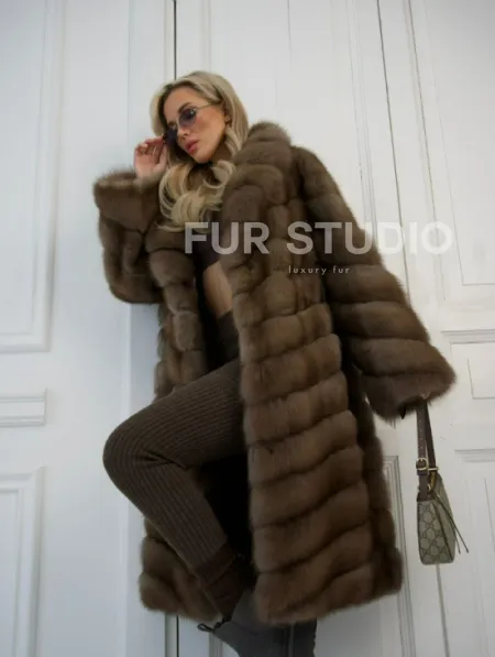 Шуба из куницы - фото 6