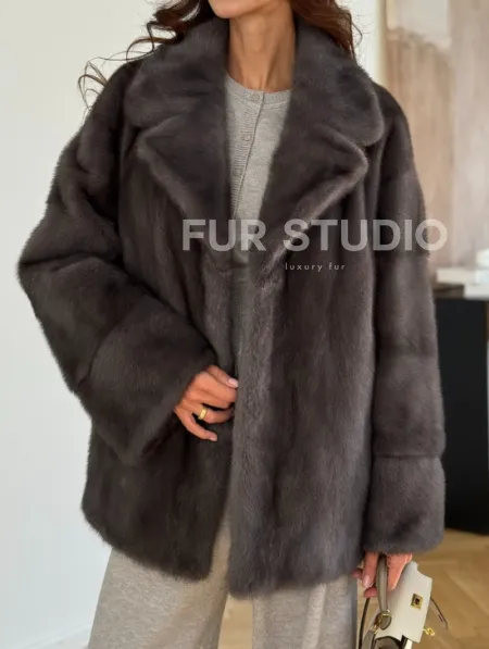 Норковая шуба сапфир - фото 2