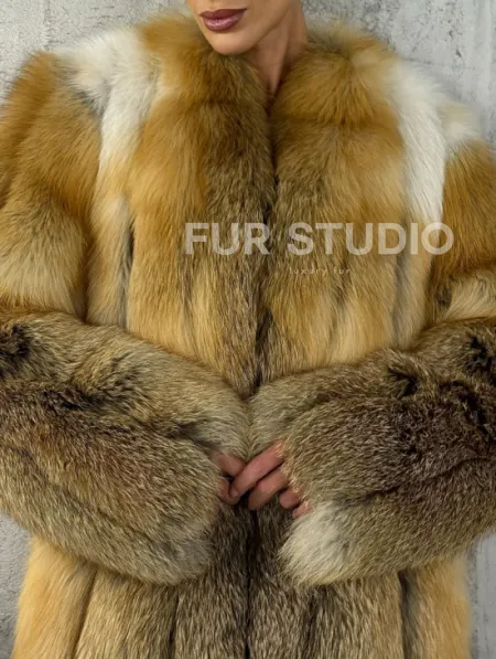 Шуба из меха лисы Gold - фото 1
