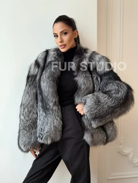 Шуба из чернобурки - фото 10