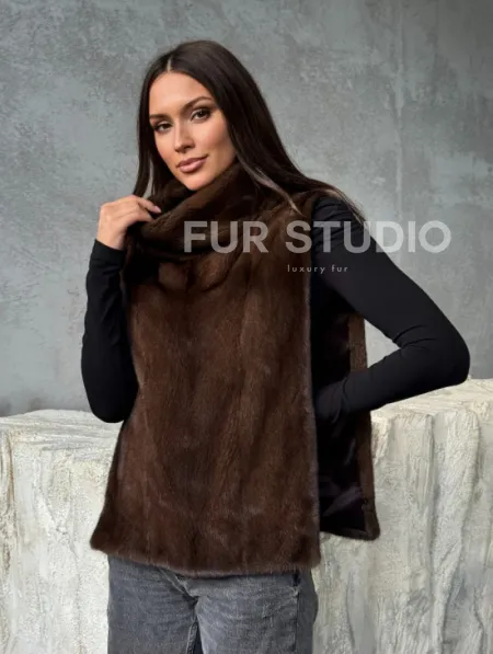 Манишка для женщин - норковая - фото 3