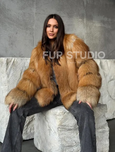 Шуба из лисы - фото 9