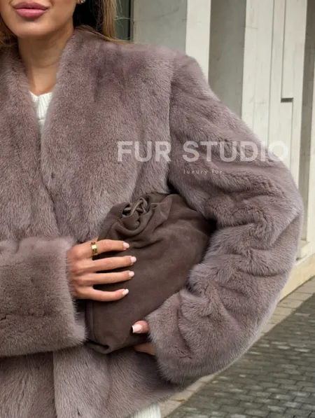 Кроп-топ шуба норковая - фото 1