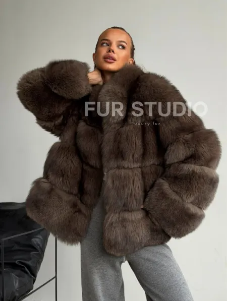 Шуба песцовая под соболь - фото 10