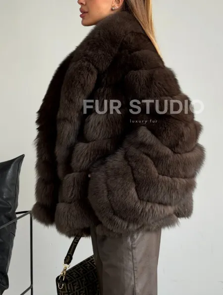 Шуба под соболь - рукава косички - фото 5