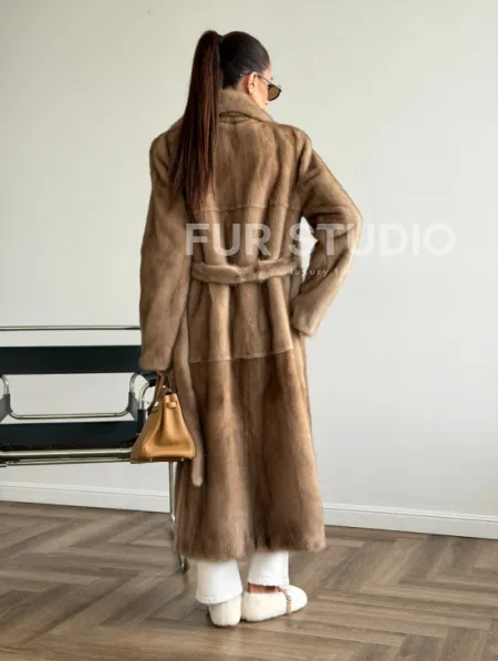 Шуба норковая классика - пастель - фото 10