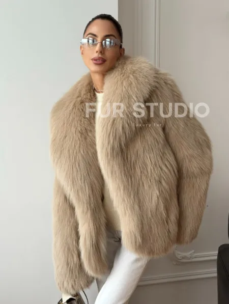 Шуба из лисы в росшив - фото 8