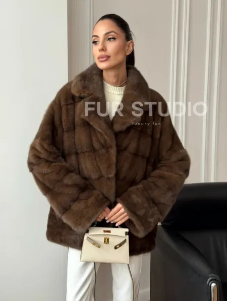 Норковый полушубок - фото 6