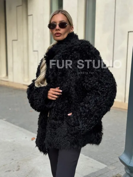 Дубленка из натуральной овчины Тиградо - фото 0