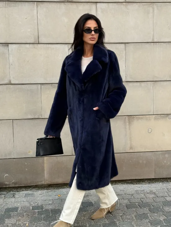 Норковая шуба цельный мех Saga furs - фото 13