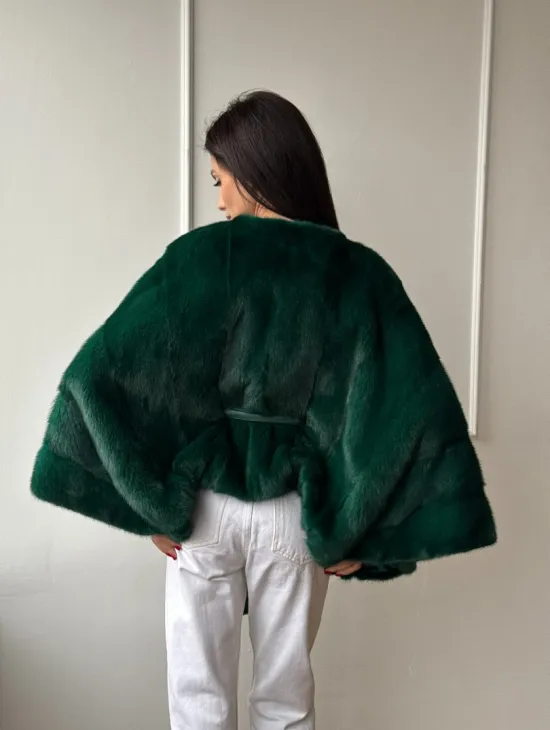 Полушубок из меха североамериканской норки - фасон 