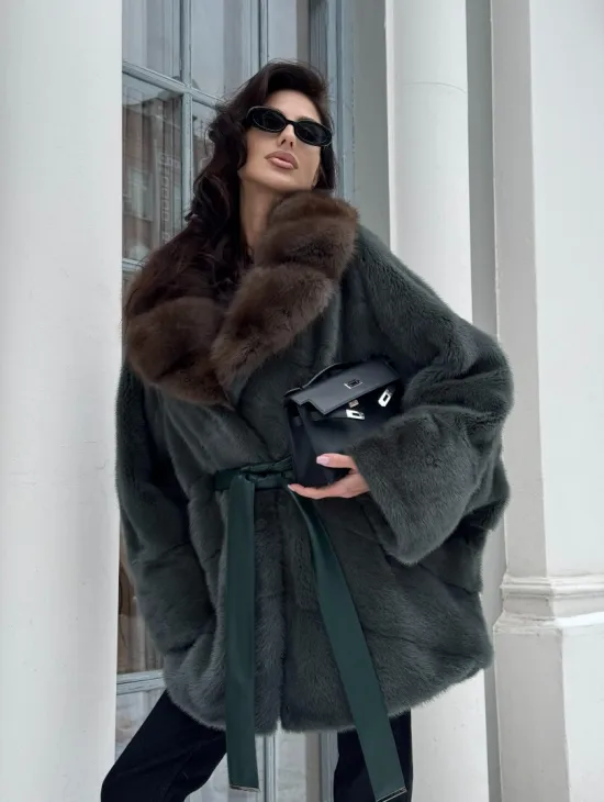 Норковый полушубок 