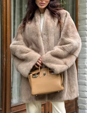 Полушубок из норки - фото 1