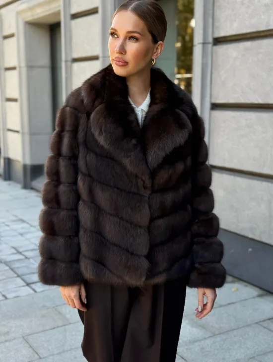 Полушубок из соболя - фото 6