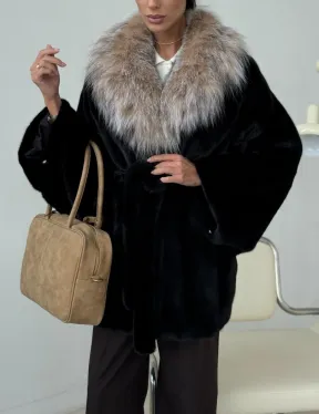 Норковая шуба с рысью - фото 3