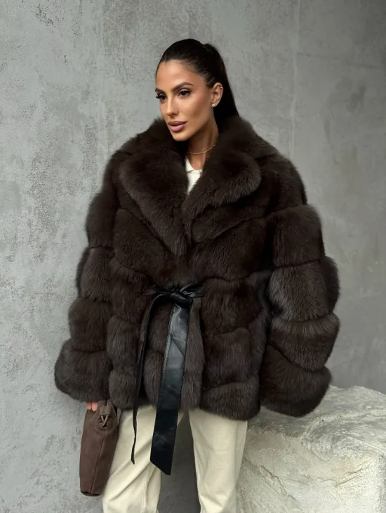 Шуба из песца под соболь - фото 11