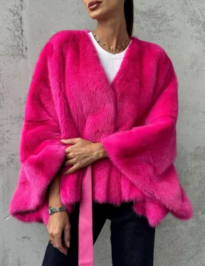 Короткая шуба из меха норки - фото 3