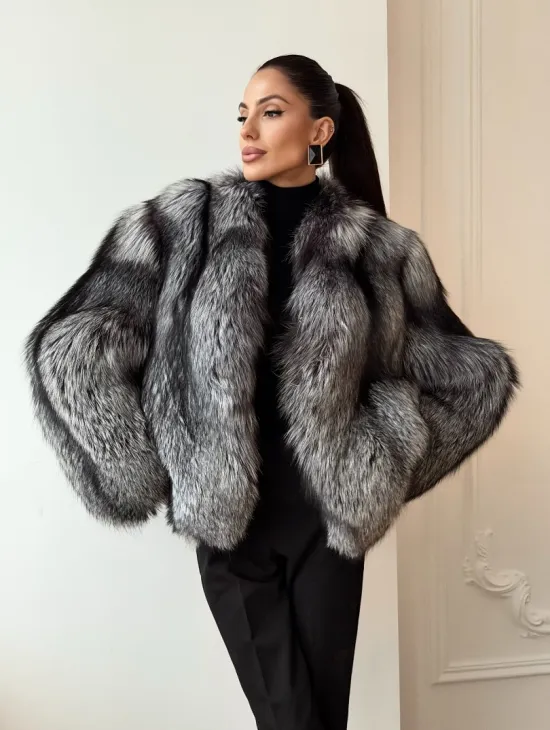 Шуба из чернобурки - фото 9