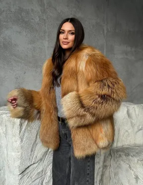 Шуба из лисы - фото 10