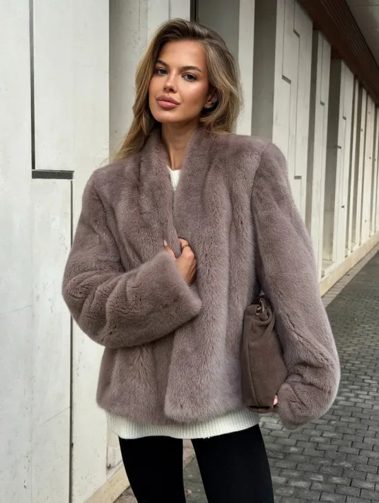 Кроп-топ шуба норковая - фото 7