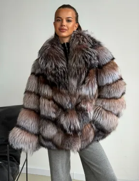 Шуба из меха лисы блюфрост - фото 5