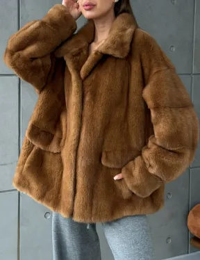 Женская норковая куртка - фото 5