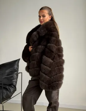 Шуба под соболь - рукава косички - фото 9