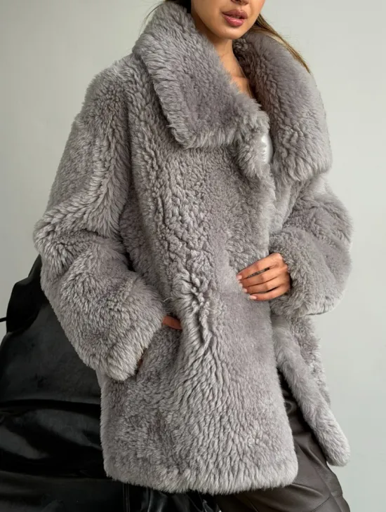 Полушубок из овчины - фото 4