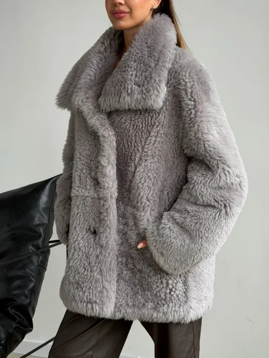 Полушубок из овчины - фото 6