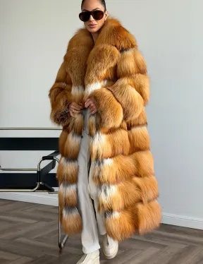 Шуба из меха огненной лисы - фото 3