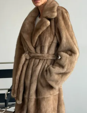 Шуба норковая классика - пастель - фото 2