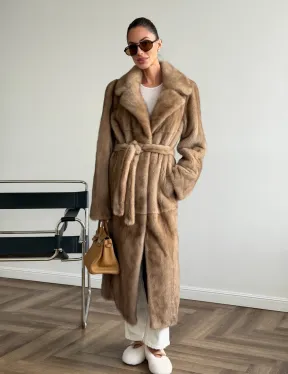 Шуба норковая классика - пастель - фото 11