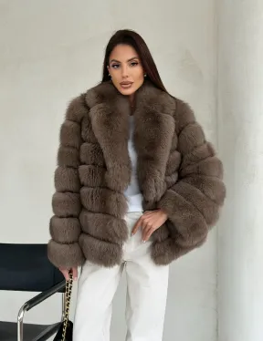 Шуба под соболь из песца - фото 9