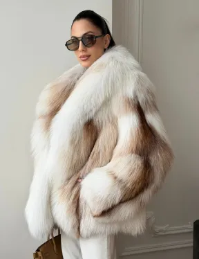 Шуба из меха Marble fox PREMIUM COLLECTION - фото 7