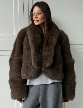 Кроп-шуба из меха песца - фото 5