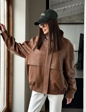 Стильная кожаная куртка - фото 18