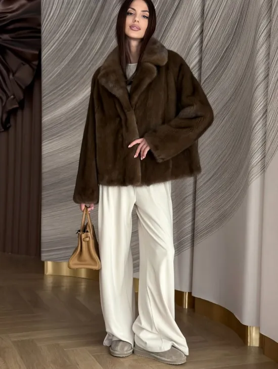 Жакет норковый под соболь - фото 3