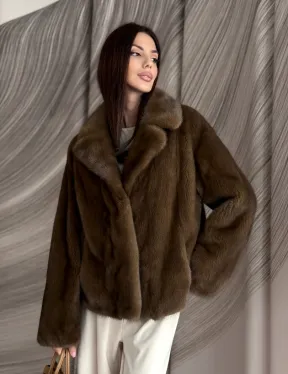 Жакет норковый под соболь - фото 7