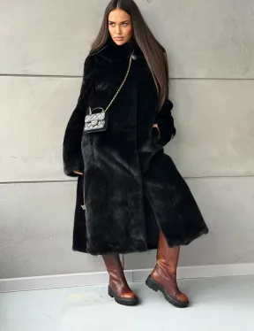 Шуба из норки Blackglama с капюшоном - фото 5