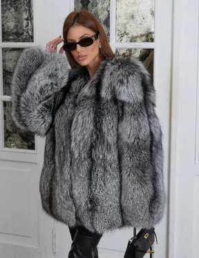 Шуба из чернобурой лисы - фото 0