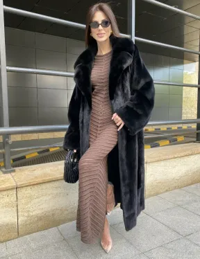 Норка BLACKGLAMA роспуск английский воротник - фото 4