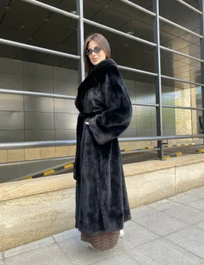 Норка BLACKGLAMA роспуск английский воротник - фото 8